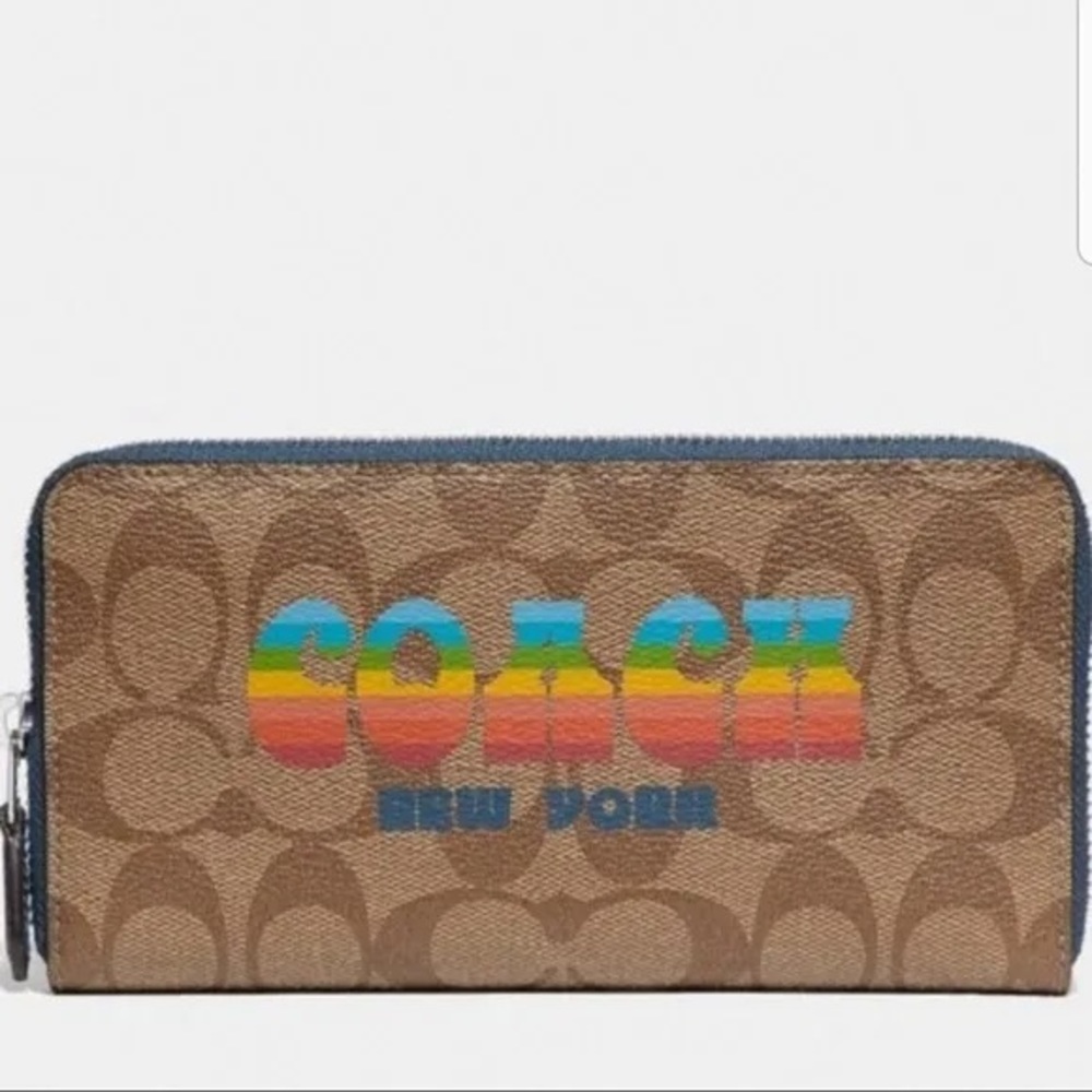 [Limited] - 🌟GET YOUR PRIDE ON!🌟 Coach NY Animation Signature Rainbow Wristlet